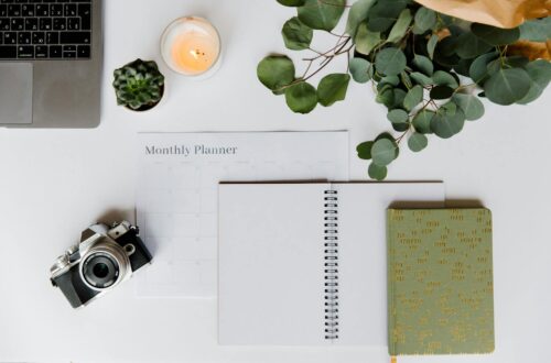 different items over a white table