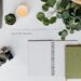 different items over a white table
